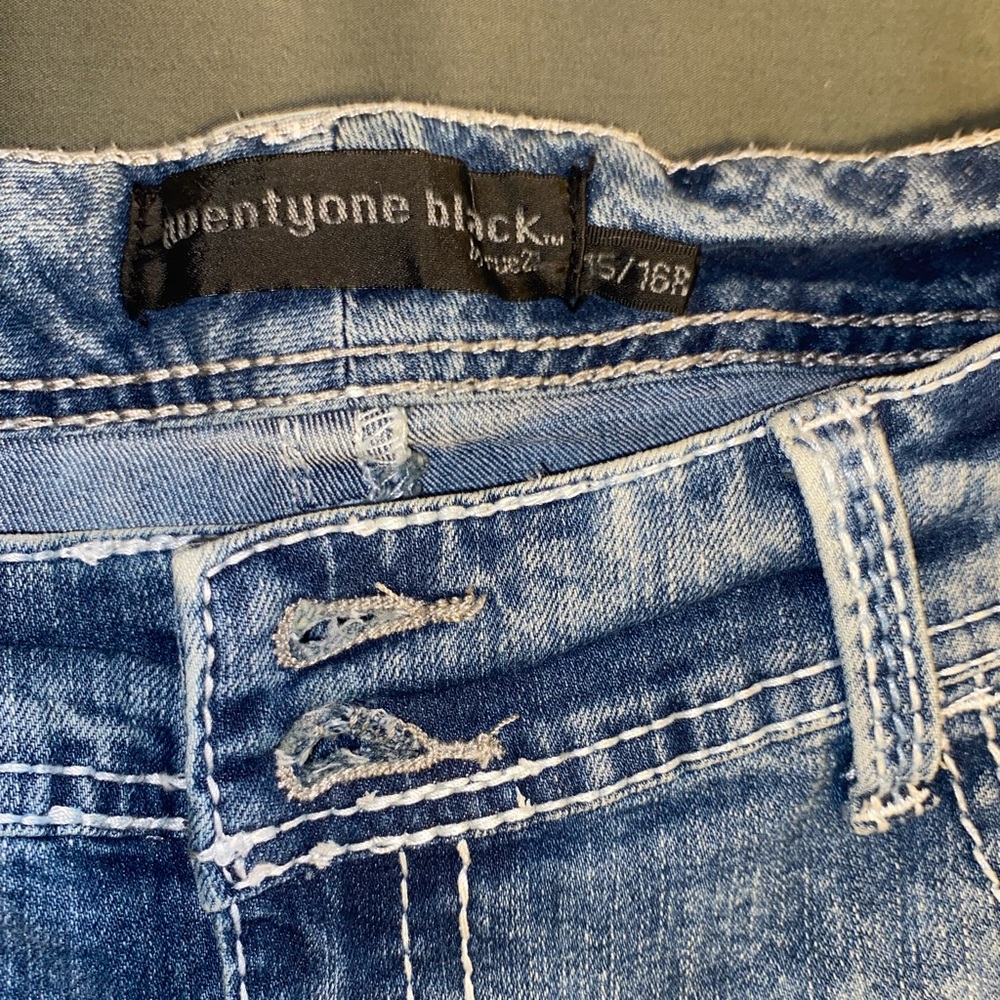 twentyone black Blue Distressed Women’s Jeans